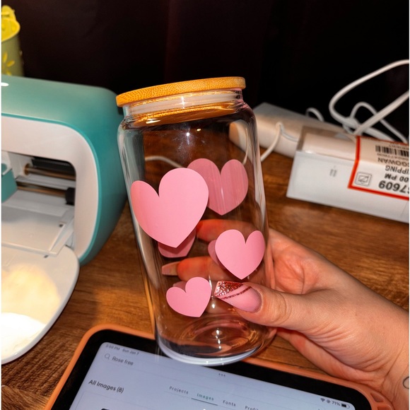 Pink bamboo cup - Picture 1 of 1